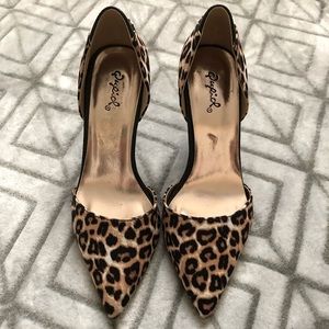 Leopard print heels